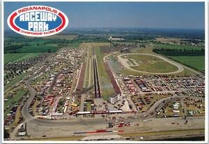 Aerial View of the Indianapolis Raceway Park, Indianapolis, Indiana Postcard - Picture 1 of 2