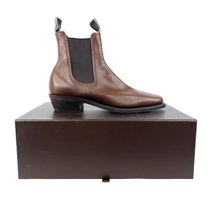 RM Williams Lennox Boot Womens AU/US 7 EU 37 UK4.5 Pecan Softy Nappa Leather New - Picture 1 of 12