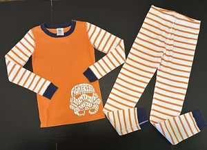 Hanna Andersson Stormtrooper Orange Stripe Pajamas, size 12, EUC - Picture 1 of 3