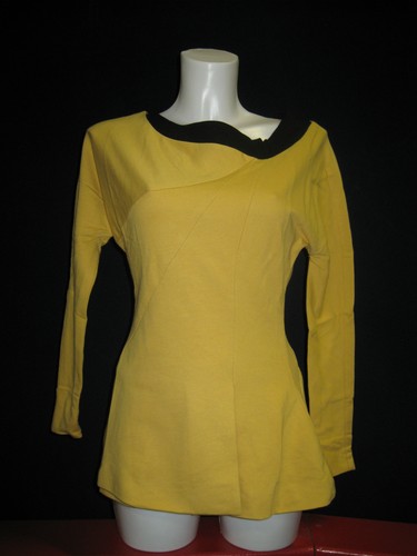 Star Trek Mini kleid - Gold  60er Jahre - Super deluxe Baumwolle