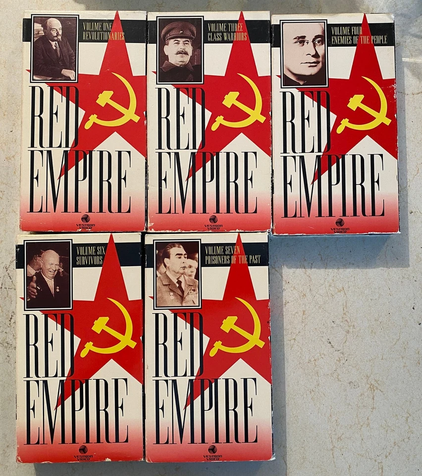 VHS Set: Red Empire: Russian/Soviet Documentary: Vol 1 3 4 6 7 - Image 1 of 1