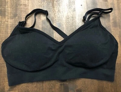 Gillian & O'Malley Black Nursing Bra Size L Wirefree Seamless - Image 1 of 4
