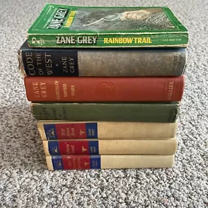 Zane Grey Lot of 7 Books Western Cowboy Collectible - Foto 1 di 13
