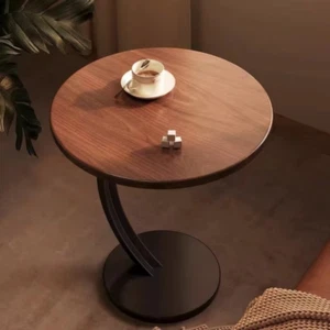 Luxury Round Coffee Side Table – Minimalist Designer Lounge Furniture - Picture 1 of 25