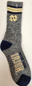 Calze uomo NCAA Notre Dame Fighting Irish, nuove (GRIGIO MARMORIZZATO) - Foto 1 di 1