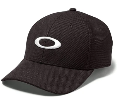 NEW OAKLEY Men's Golf Ellipse Adjustable Golf/Sport Hat-Jet Black 91809 - Image 1 of 2