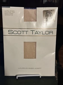 Scott Taylor Sandaltoe Control Top Pantyhose Size C “Seashell” 741 - Bild 1 von 5