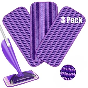 3x Reusable Mop Pads Compatible With Swiffer Wetjet Mops Washable Microfiber Rep - Picture 1 of 6