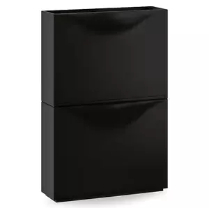 IKEA Trones Shoe Storage Stackable Cabinet Drawer Cupboard, Black, 52x18x39 CM - Picture 1 of 6