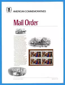 PANEL CONMEMORATIVO USPS #2 PEDIDO POR CORREO #1468 - Imagen 1 de 1