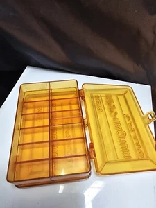 Vintage Plano Pocket Micro Magnum 3214 Fishing Tackle Box Double Sided - Picture 1 of 5