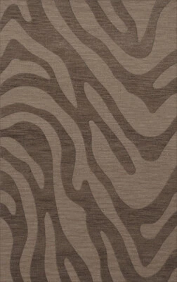 Gray Swirls Lines Stripes Transitional Area Rug Animal Print DV2 - Image 1 of 2