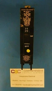 TEY120 - GE 20A AMP 1P POLO 14kA@277V PERNO EN INTERRUPTOR - SERIE ANTIGUA - RECONOCIMIENTO - Imagen 1 de 5