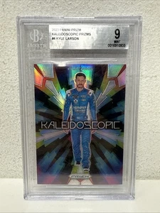 2023 Panini Prizm #K4 Kyle Larson Kaleidoscopic Beckett 9 Mint Graded Card - Picture 1 of 4