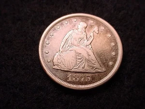 1875-CC TWENTY CENT PIECE SUPERIOR KEY DATE COIN!!!    #45 - Picture 1 of 4