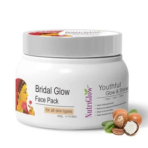 NutriGlow Bridal Glow Facial Pack For Brightening and Hydrating Skin 300gm - Picture 1 of 6