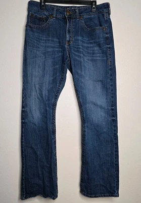 Pantalones de mezclilla Wrangler Rock 47 corte bota ajustados para hombre 34x32 Foto 1 de 4