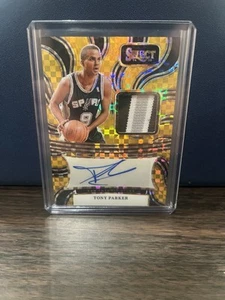 2024-25 Panini Select Tony Parker Autographed Memorabilia Gold 8/10!! - Picture 1 of 4