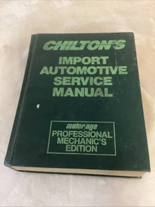 Chiltons 1989 Import Automotive Service Manual 1982-89 #7935 - Bild 1 von 7