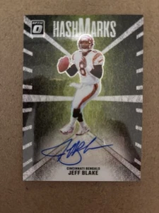 2024 Panini Donruss Optic HM-JBE Jeff Blake HashMarks Autograph Case Hit Bengals - Bild 1 von 2