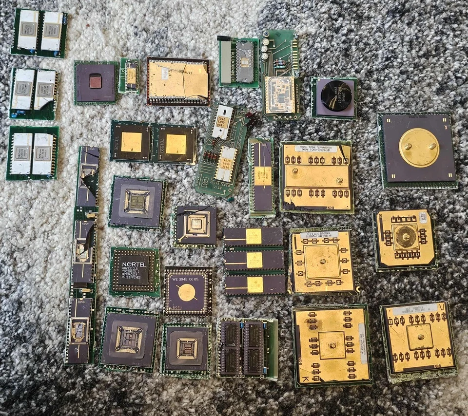 1.7LB Misc Scrap High Grade Ceramic IC CPU Gold Recovery Alpha HP WE HYBRID + - Image 1 of 4