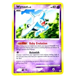 Wynaut 42/130 Rare Diamond & Pearl Pokemon Card Regular Non Holo LP - Picture 1 of 2