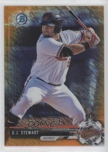 2017 Bowman Chrome Prospects Orange Shimmer Refractor /25 DJ Stewart #BCP91 - Picture 1 of 3