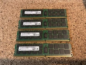 Micron 16GB DDR4-2133 PC4-17000 ECC RDIMM Server RAM MTA36ASF2G72PZ-2G1A2 4pack - Picture 1 of 2
