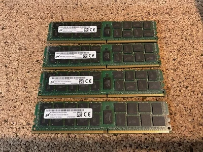 Micron 16GB DDR4-2133 PC4-17000 ECC RDIMM Server RAM MTA36ASF2G72PZ-2G1A2 4pack - Image 1 of 2