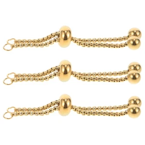 3 Pezzi Bracciale Catena Creazione Gioielli Spingere e Tirare Regolabile Miss Catene - Foto 1 di 12