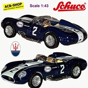 Maserati 450 S Gran Premio Di Cuba 1958 #2 M. Trintignant Blu 1:43 Schuco - Foto 1 di 4