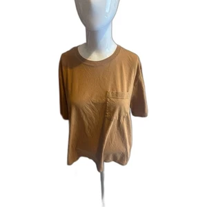 Carthart Unisex T-Shirt Oberteil Rundhals Tasche Akzent Gr. L Loose Fit Baumwolle Braun - Bild 1 von 7