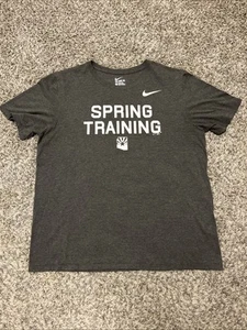 The Nike T-Shirt Herren Größe XL grau sportlicher Schnitt MLB Frühling Training 2017 - Bild 1 von 10