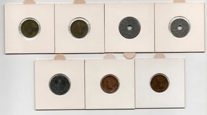 RUMANÍA 1921/1941 - Lote de 7 monedas - Varias fechas - Imagen 1 de 2