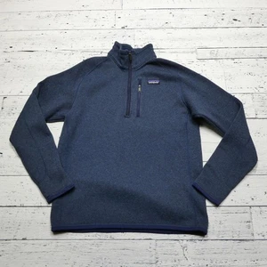 Patagonia Better Sweater 1/4 Zip Pullover Herren Medium Navy Heather Fleece Pocket - Bild 1 von 7
