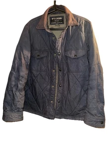Filson Hyder Quilted Jac-Shirt Navy Blue Jacket Polartec Men's Size Small - Picture 1 of 10