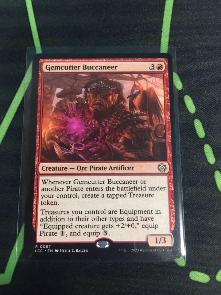 MTG Magic The Gathering Gemcutter Buccaneer LCC Rare Red Pirate Treasure - Image 1 of 1