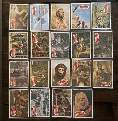 1969 Topps PLANET OF THE APES CARDS…incomplete set 19/44 - Image 1 of 4