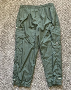 Pantalones deportivos Starter Track para hombre grandes forrados en malla oliva - Imagen 1 de 13