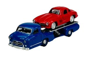NOREV 1955 MERCEDES-BENZ 300SL + RENNTRANSPORTER 1:64 DIE CAST MODEL NEW 311002 - Picture 1 of 7