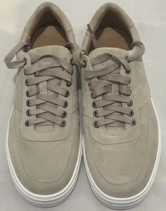 Peter Millar Vintage Suede Men's Sneaker Beige Suede Shoes US 111M NEW - Picture 1 of 15