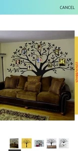 MAFENT Giant Family Photo Tree Wall Decal Wall Sticker Vinyl Mural Art for Home - Picture 1 of 4