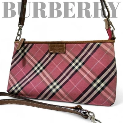 Bolso de Hombro Etiqueta Azul Burberry Color Muy Bueno Bolso de Mujer 2 Vías JPN Original LTD Col Foto 1 de 4