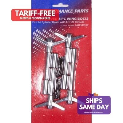 Proform 141-600, Set of 4 Chrome Bowtie V/C Wing Nuts 4Pcs Performance Parts - Image 1 of 4