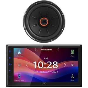 JVC KW-M695BW Single-DIN Bluetooth Radio, 12" 1100W Max Subwoofer mit SSI (Single) - Bild 1 von 4