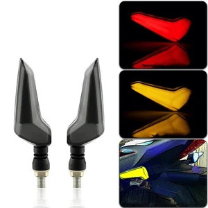 2x Motorcycle Turn Signal Light ABS Plastic Anti-rust Indicators Light - Picture 1 of 7