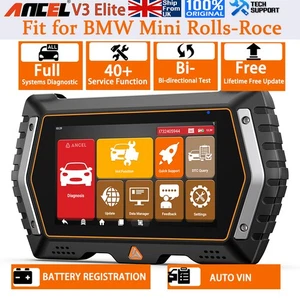 Fit for BMW Mini Car All System Bidirectional OBD2 Scanner Diagnostic Tool IMMO  - Picture 1 of 12
