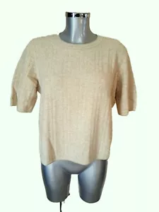 PAULE KA - Pull court ample stretch - beige - Taille XL / 42fr - Neuf - Foto 1 di 6