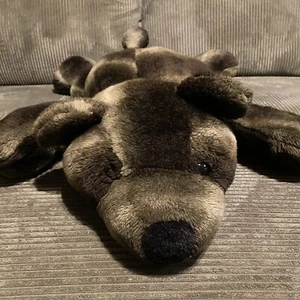 Dan Dee Laying Bear Plush Toy Collector's Choice Brown Animal 37 In Missing Eye - Picture 1 of 8
