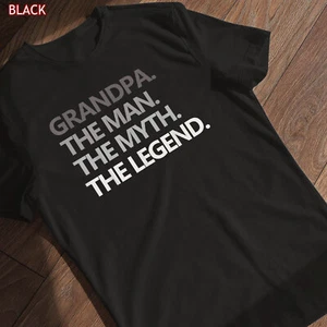 GRANDPA THE MAN THE MYTH THE LEGEND Men Special Gift Father's Day T-Shirt - Picture 1 of 10